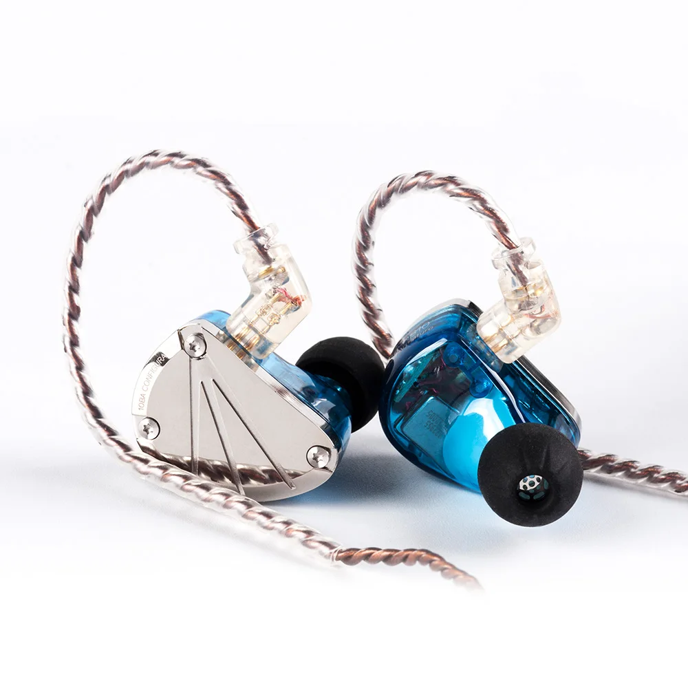 KBEAR KB10 наушники 5 излучателю с уравновешенным якорем в ухо Hi Fi монитор басом 2PIN