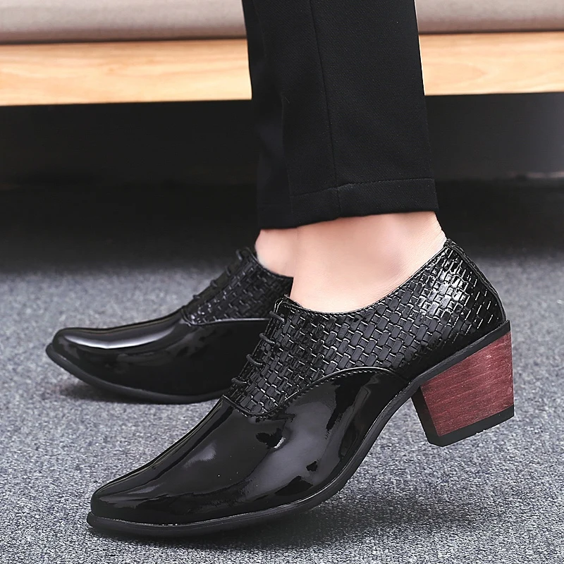 DJSUNNYMIX/брендовые кожаные мужские модельные туфли Модные Туфли-оксфорды с острым