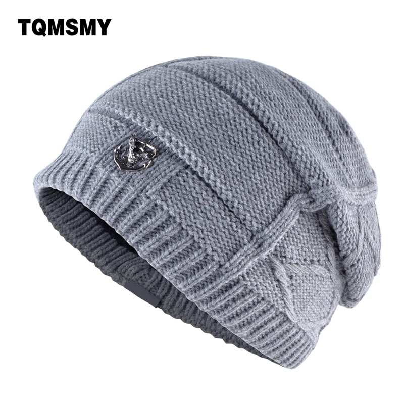 Унисекс gorro металлическая шапка мужские вязаные шерстяные шапки однотонные