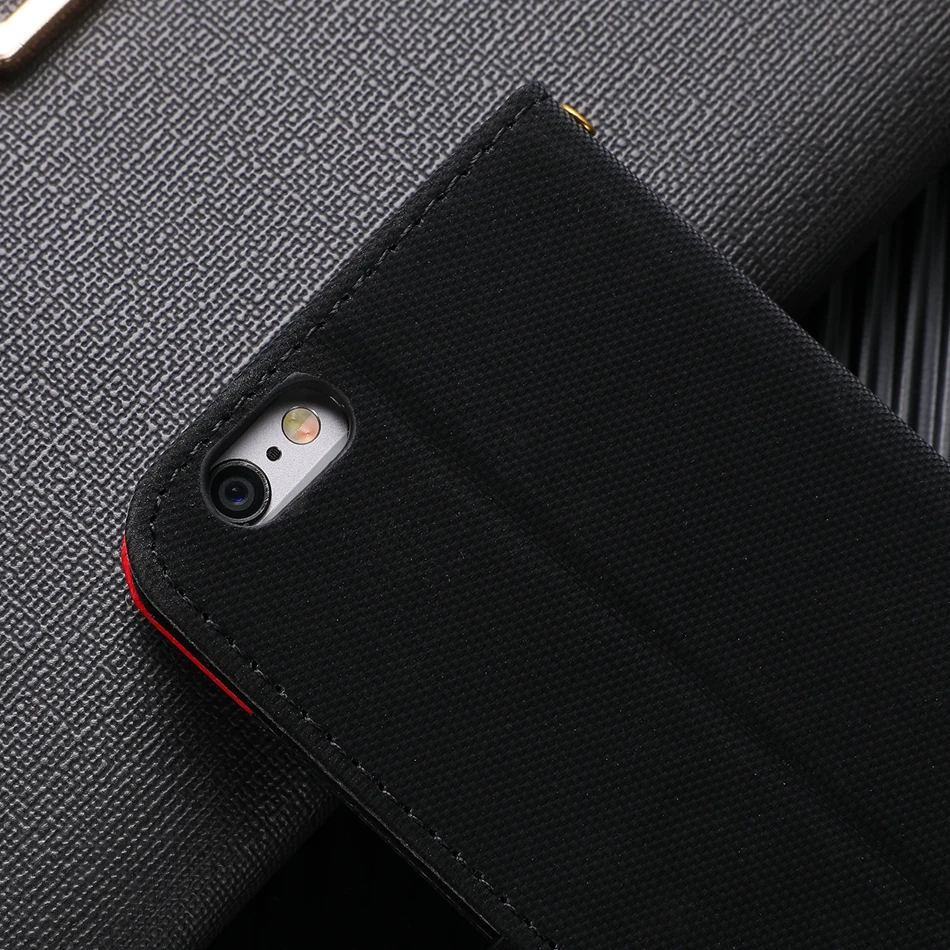 Тканый чехол для iPhone 6 с вышивкой цветной Уникальный флип-кошелек зажимом и