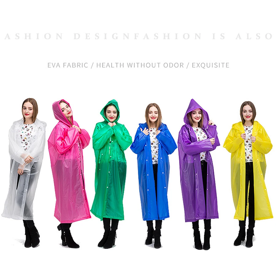 Женская ветровка летний дождевик переносное длинное для взрослых рыболовное