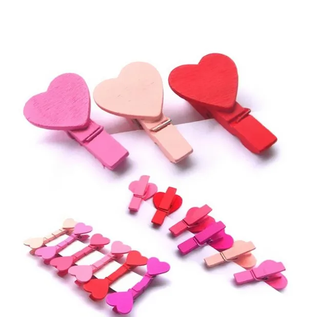 12 шт зажим деревянная прищепка шикарная Памятка Свадьба новое украшение мини поп