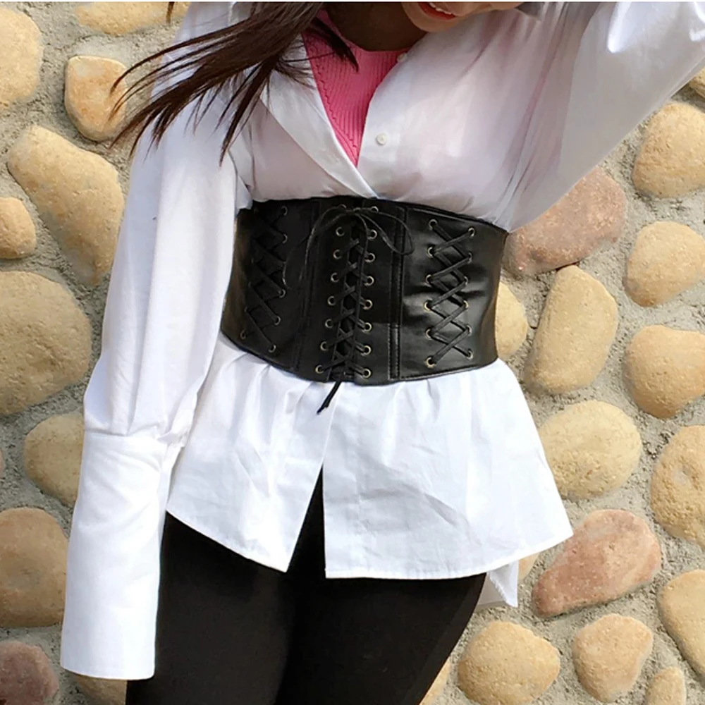 Ремни для женщин эластичный кожаный ремень новые пояса Европа широкий пояс