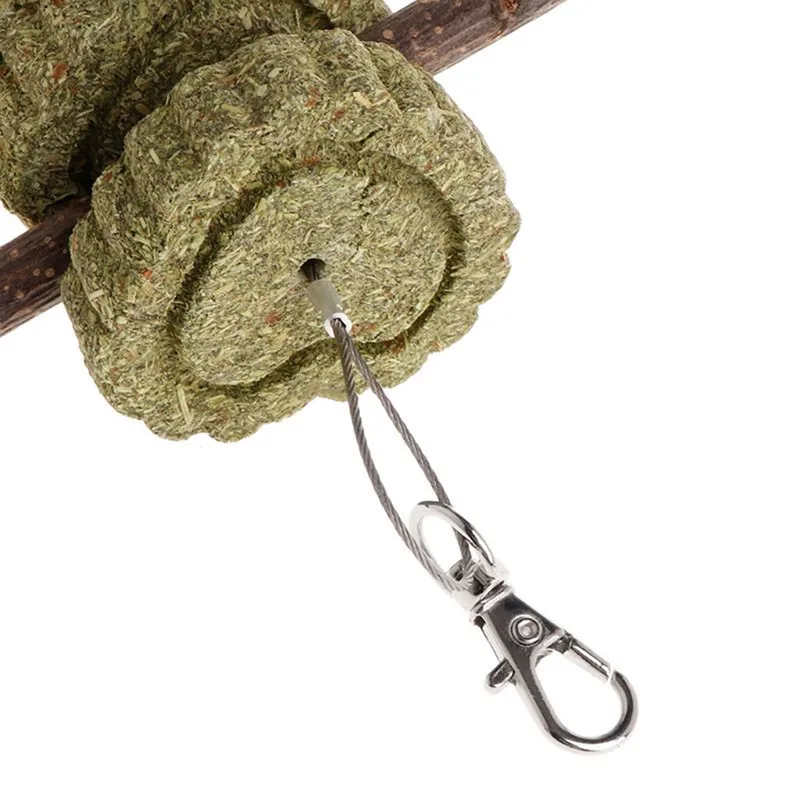 ПЭТ Хомяк Игрушка натуральное яблоко ветка зубы шлифовальная трава подвесные