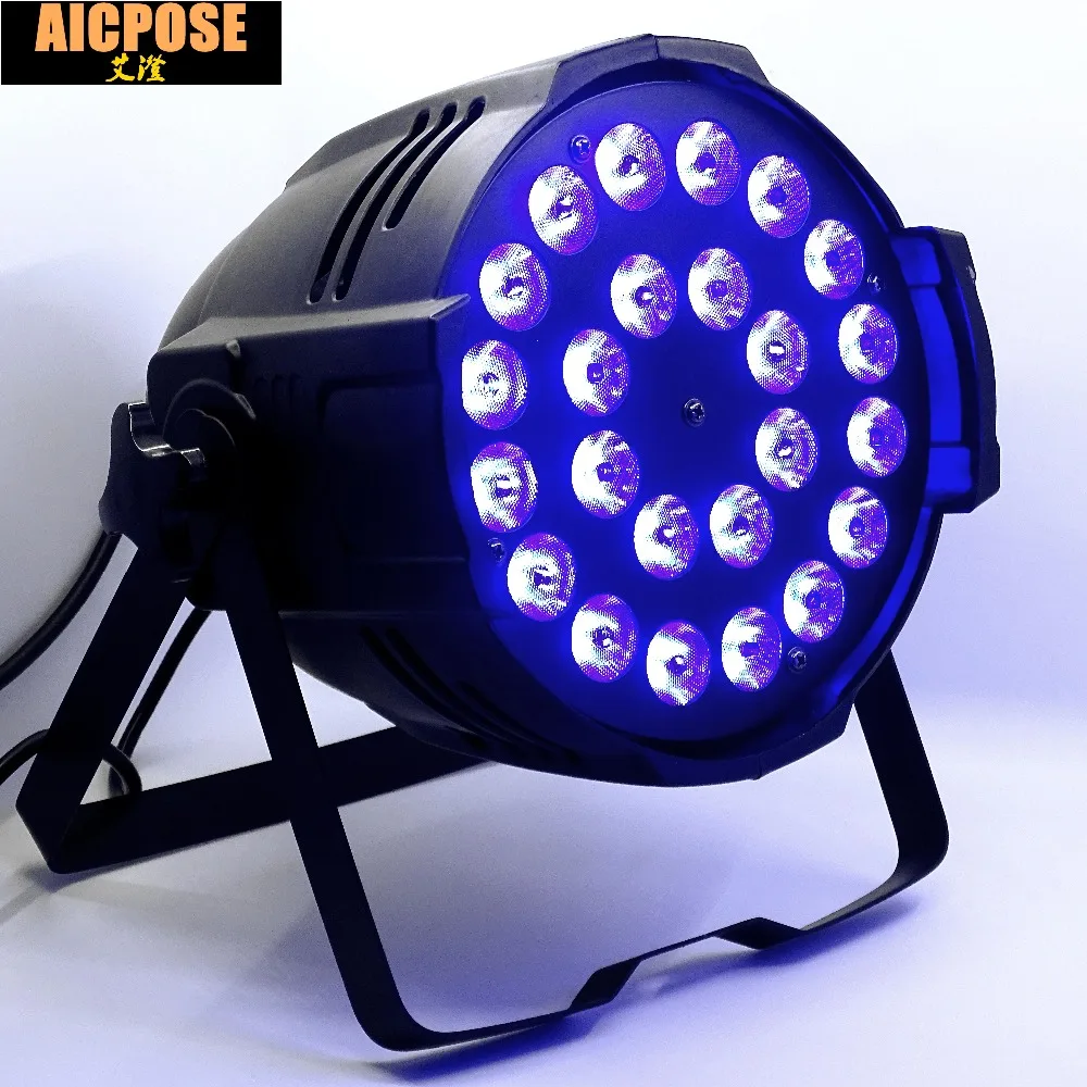 24 шт./лот 24x12 Вт алюминиевый LED Par RGBW 4in1 Can 64 Светодиодный прожектор dj проектор для
