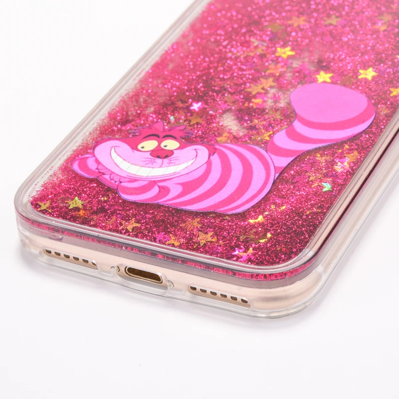 Милый мультфильм Чеширский Кот Мягкие TPU + PC чехол для телефона iPhone 6 6S 7 8 плюс 5 5S SE x