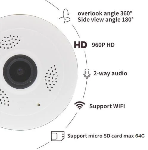 V380 HD 960 P/1080 phvr WI FI IP Камера 2.0MP Поддержка Max карты TF объемом 64 ГБ P2P двухканальную