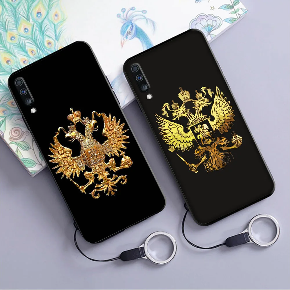 Герб России флаг Мягкий чехол для samsung Galaxy A5 A6 A7 A8 A9 плюс A10 A20 A30 A40 A50 A60 A70 M40 крышка