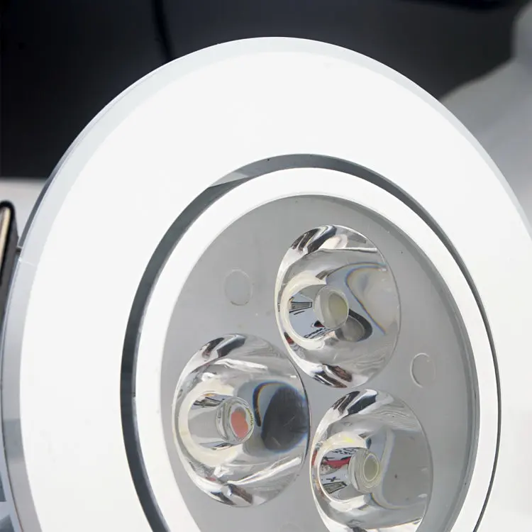 Бесплатная доставка 3W Светодиодный точечный светильник вспышка серебряного