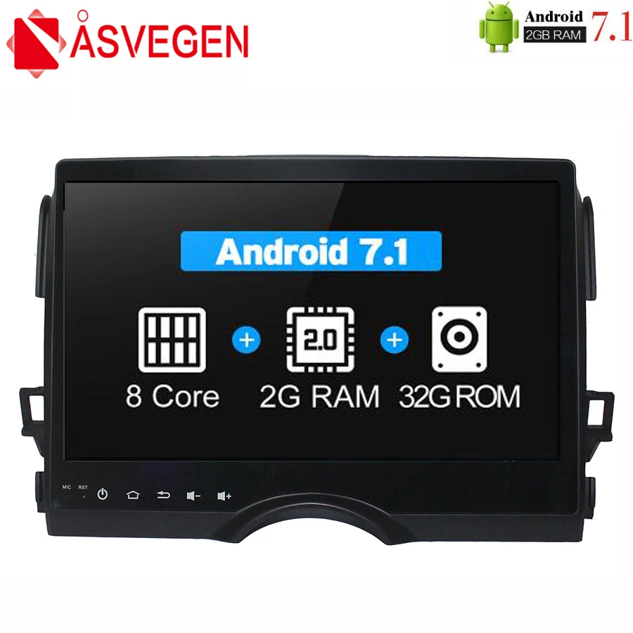 Автомобильный радиоприемник Asvegen Android 7 1 Восьмиядерный для Toyota REIZ 2010 2016 2 din