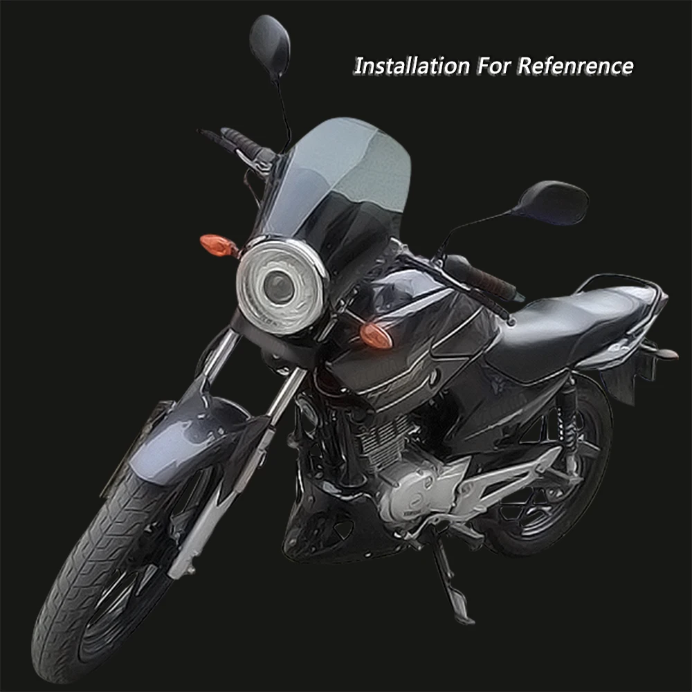 Мотоциклетная круглая фара лобовое стекло ветровое для Honda Kawasaki Yamaha Suzuki уличные