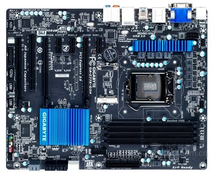 Для Gigabyte GA-Z77X-D3H оригинальная б/у десктопная материнская плата Z77X-D3H Z77 Socket LGA 1155 DDR3