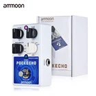 Ammoon POCKECHO Delay  Looper гитарный эффект педаль 8 эффектов задержки Max.300s петля время Tap Tempo функция металлический корпус истинный обход