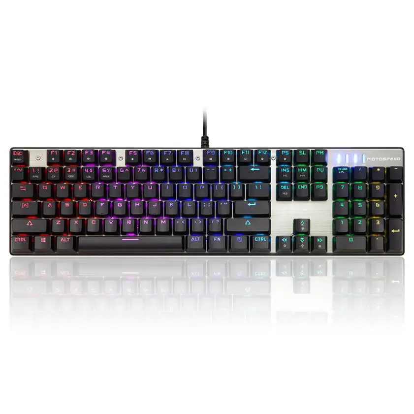 Механическая игровая клавиатура GS Original Motospeed Inflictor CK104 проводная с подсветкой Jun