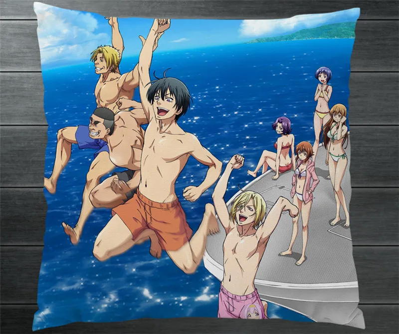 Новый аниме Grand Blue Dreaming Iori Kitahara Chisa Kotegawa Nanaka Наволочка Чехол для подушки