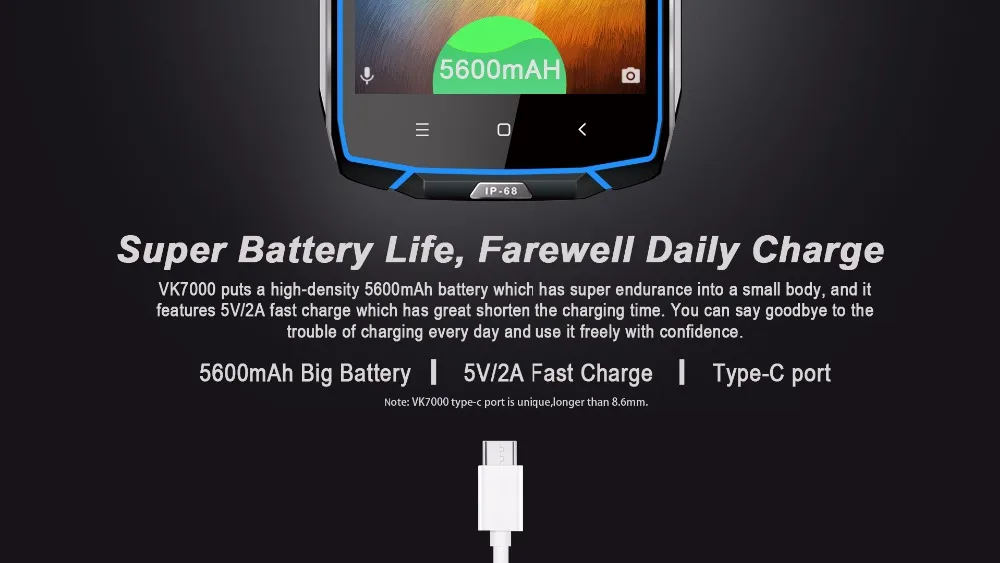 Vkworld VK7000 Android 8 0 Беспроводной зарядки мобильный телефон 5 2 Inch 4 GB Оперативная