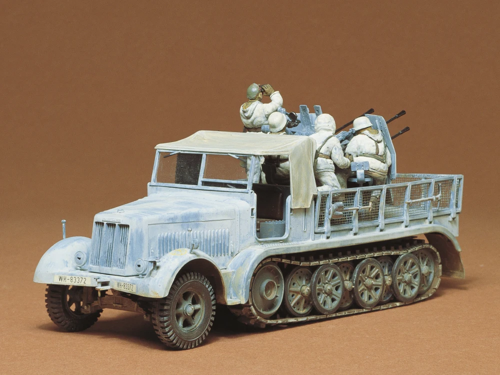 Tamiya 35050 1/35 Немецкий 8 тонн полу-трек 20 мм Flakvierling Sd.Kfz.7/1 Военная сборка AFV модель