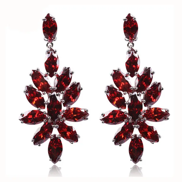 6 цветов на выбор модные блестящие/сверкающие серьги-подвески с огранкой из