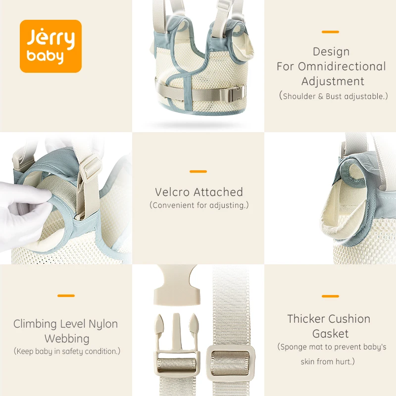 Jerrybaby детские ходунки поводок для ребенка безопасности жгут Детские поводки