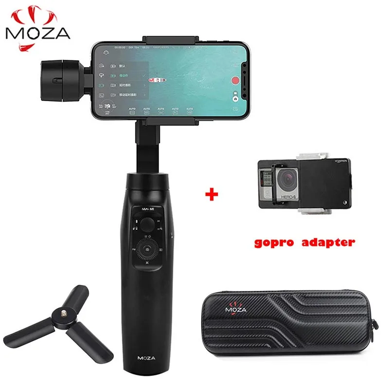 add adapter MOZA MINI MI 3-осевой портативный смартфон сотовый телефон видеокамеры Стабилизатор для iPhone X, 8, 8, 7, 6S samsung S9 VS Zhiyun Smooth 4 DJI Osmo mobile 2 - Цвет: add adapter