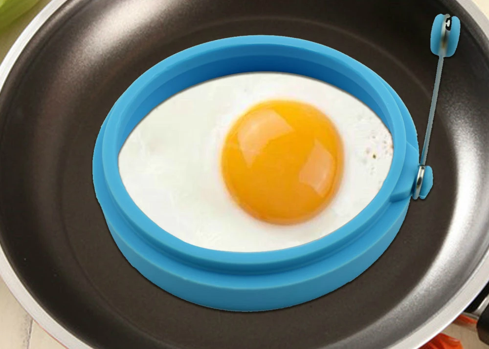 Силиконовая круглая форма омлетная для жарки яиц креативная кулинарная