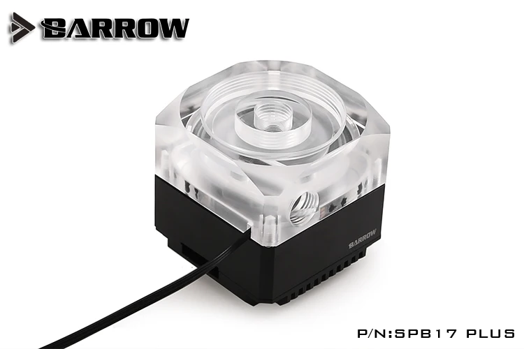Barrow SPB17-PLUS, PLUS Version 17W PWM Pumps, LRC 2.0 With Aluminum Radiator Cover, Must Install Reservoir To Work enlarge
