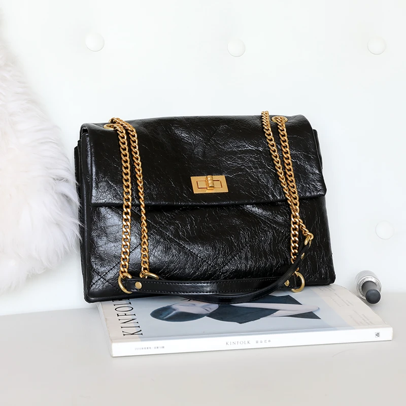 Женская сумка из кожи с натуральным лицевым покрытием через плечо коровьей