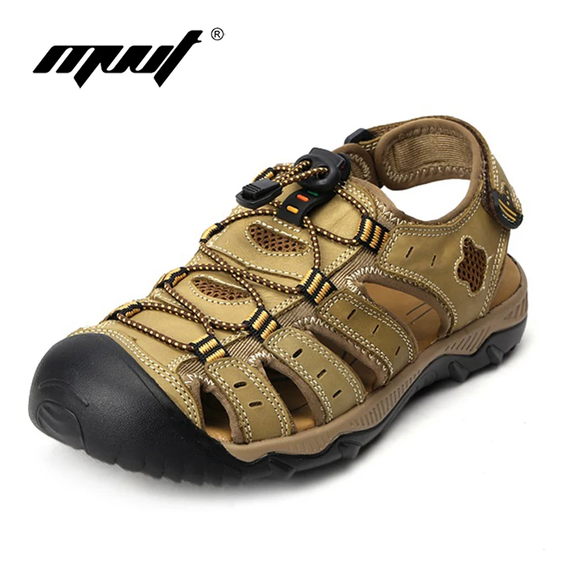 Классические летние сандалии мужские кроссовки 9908 из натуральной кожи для