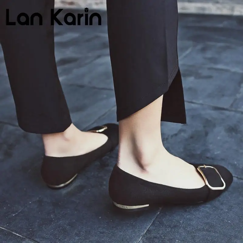 Lankarin 2017 Мода Женская Обувь Лето Leopard Круглый Toe Повседневная Квартиры Женщины