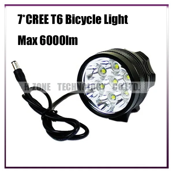 1 * комплект 7 нью-cree XM-L T6 велосипед светодиодные лампы свет фар фонарик фары не