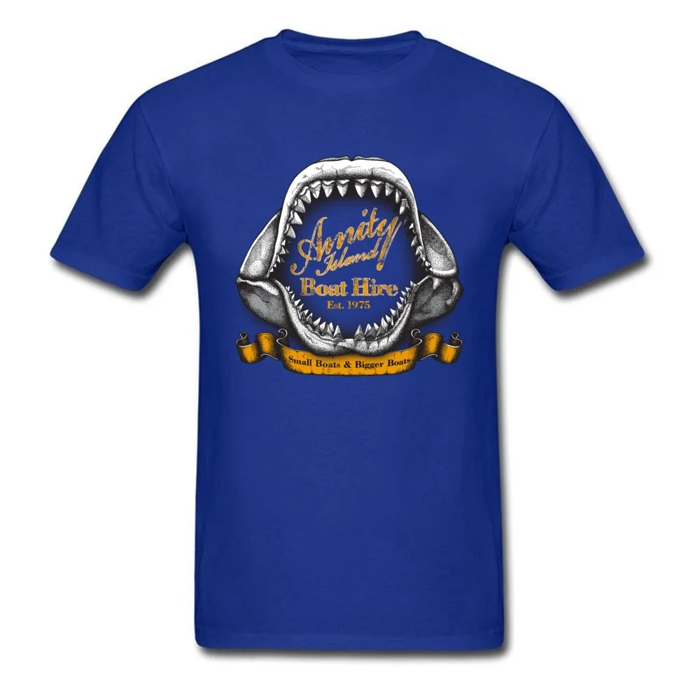 Amity Island Boat Hire T Shirt футболка винтажная история одежда для мужчин черная размера
