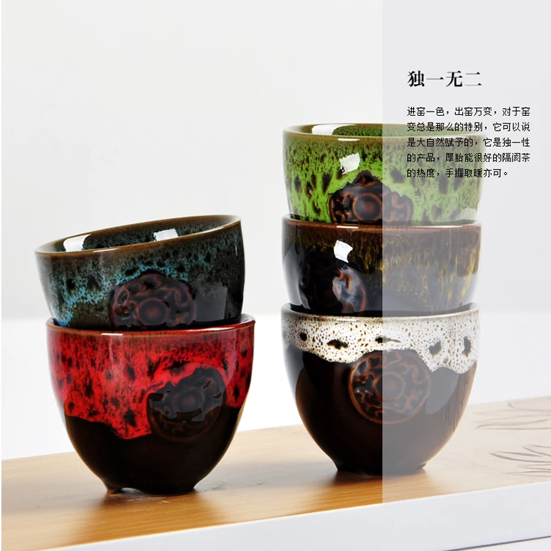 Tangyunjiangxin Kung Fu Jun Jiao Ceramic Tea Cup Small 45ml and 50ml Two Size Individual Masters Puɾr C | Дом и сад