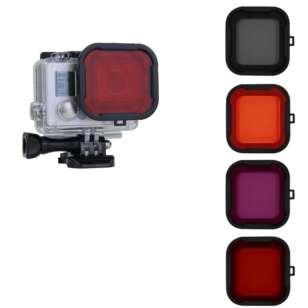 Высококачественный фильтр для подводной съемки go pro крышка объектива УФ экшн