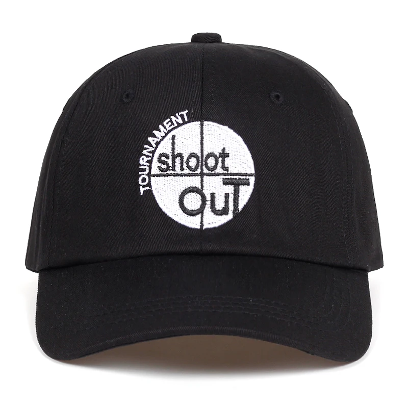 

new Embroidery SHOOT OUT pattern Baseball Cap men Dad Hat Soft cotton Snapback Caps Unisex Hip Hop bone sun hats for women Visor