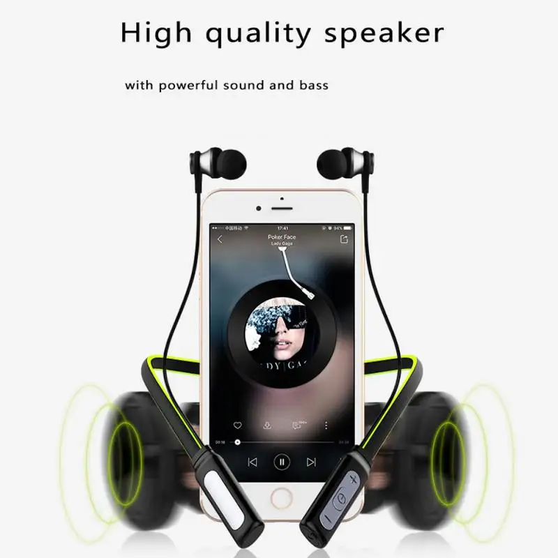 HT1 Спорт Тренажерный зал Мини Bluetooth с ушным крючком беспроводной микрофоном для