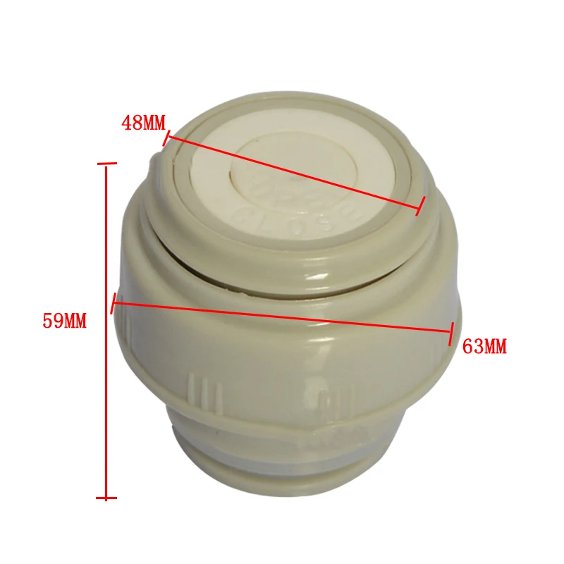 5.2cm white-grey Hoomall 4,5/5,2 см Высокое качество термос Крышка вакуумный Flsak крышка пластиковая Термокружка Открытый путешествия чашка фляга с крышкой термос поставки - Цвет: 5.2cm white-grey