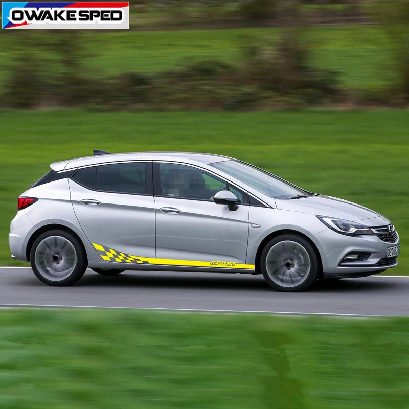 Спортивные полоски для автомобиля водонепроницаемые наклейки Opel Astra 2015 2018