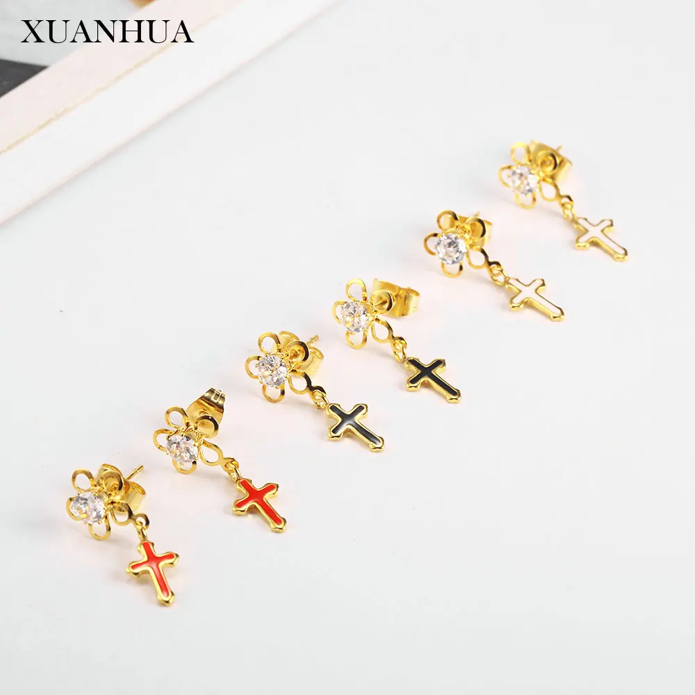 Женские сережки гвоздики XUANHUA из нержавеющей стали популярные ювелирные