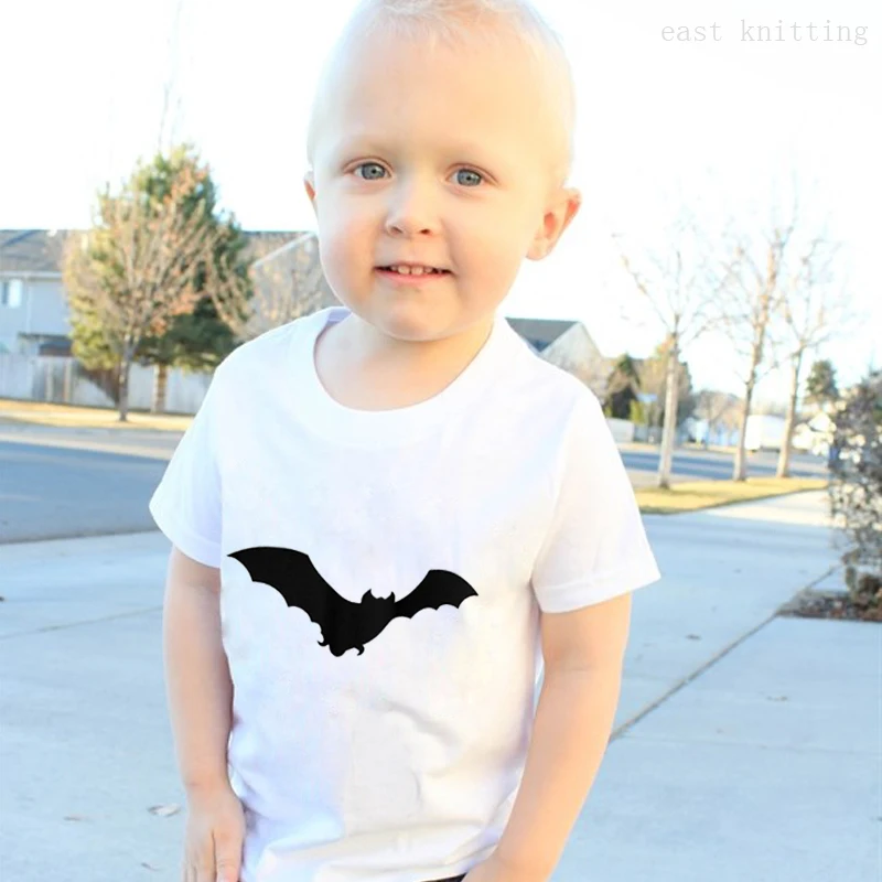 

DERMSPE New Kids Girls Boys Cotton Short Sleeve Letter Print Cartoon Clothing Children 0-10 Tops Kids Baby T-shirt Handsome