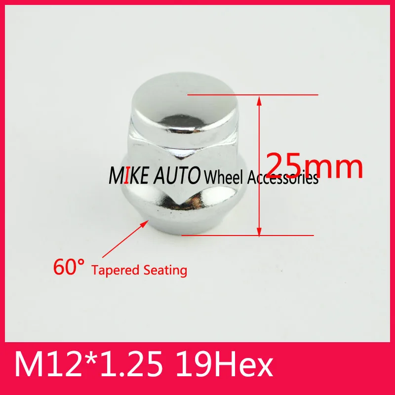 20pcs M12x1.25 Alloy Steel Wheel Lug Nuts hex19 length 25mm Anti-theft Kit Bolt Fit For Nissan Subaru infiniti |