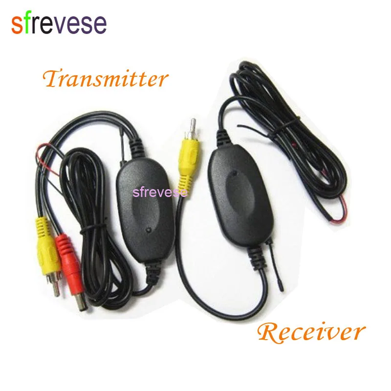 

2.4Ghz Wireless RCA Video Transmitter + Receiver Kit for Car Reavering Parking Backup Camera Monitor