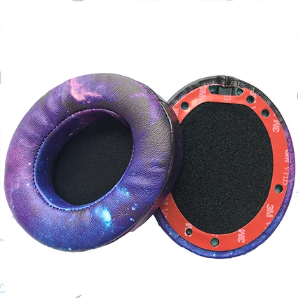 Galaxy color Звездные синие сменные амбушюры, Galaxy амбушюры подушки для Beats dr Dre Studio 2,0 Studio 3 B0500 B0501 беспроводные наушники - Цвет: Galaxy color