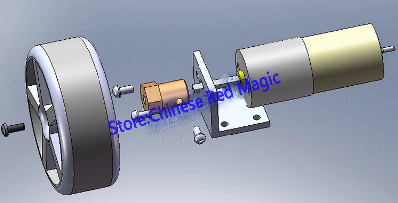 Высокое качество 1 комплект DC 6V12V24V робот привод мотор-редуктор wheek 65 мм шина для умных колёса для роботизированной машины мотор 300 об/мин/400 об/мин/800 об/мин/1200