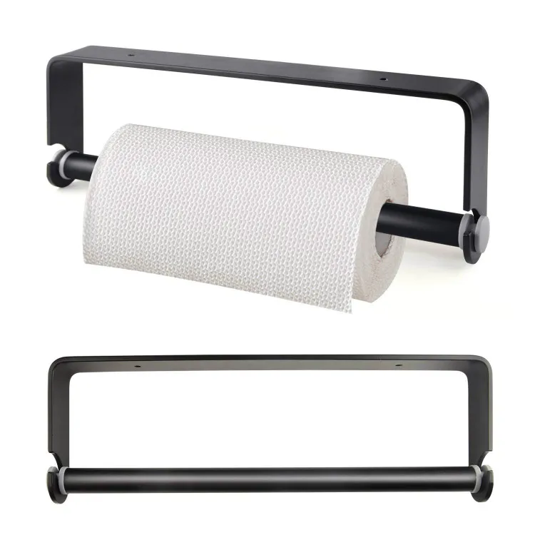 Настенный кухонный бумажный держатель для бумажных салфеток, рулонный Органайзер под шкаф для кухни, ванной комнаты, комнаты ремесла
