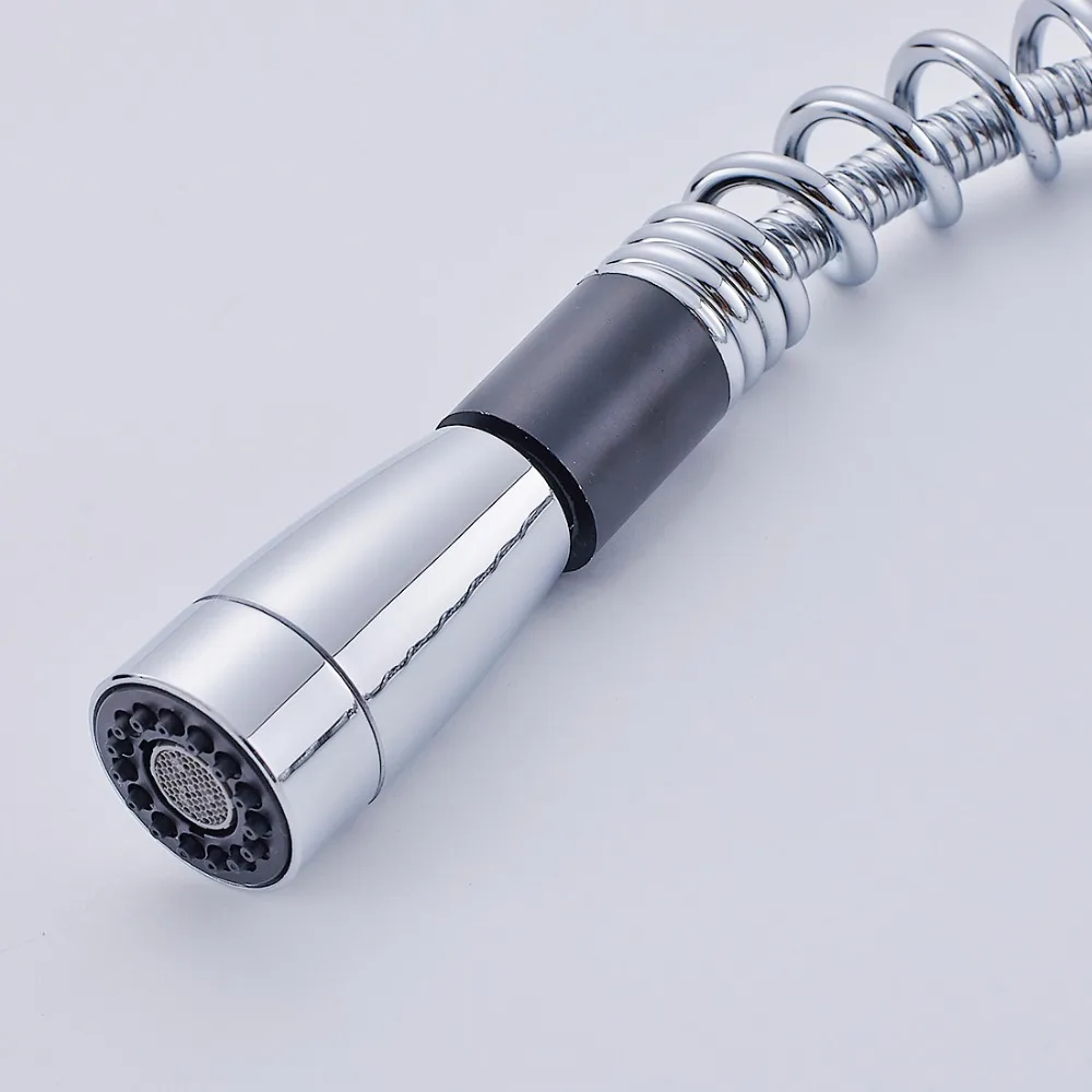 FLG выдвижной кухонный кран на бортике с одной ручкой и отверстием хром 360 градусов