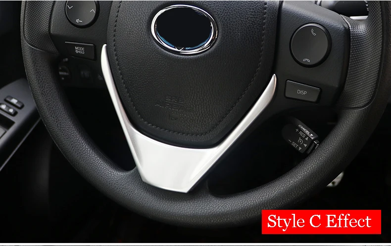 Для Toyota RAV4 для Toyota Previa RAV 4 2013- интерьерные рулевое колесо украшение в каркас покрытие стикер для отделки стайлинга автомобилей Авто Запчасти