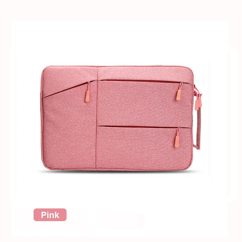 Pink Сумка для ноутбука Macbook Air Pro retina 11 12 13 14 15 15,6 дюймов ноутбук рукав ПК для Xiaomi hp DELL планшет сумка чехол - Цвет: Pink