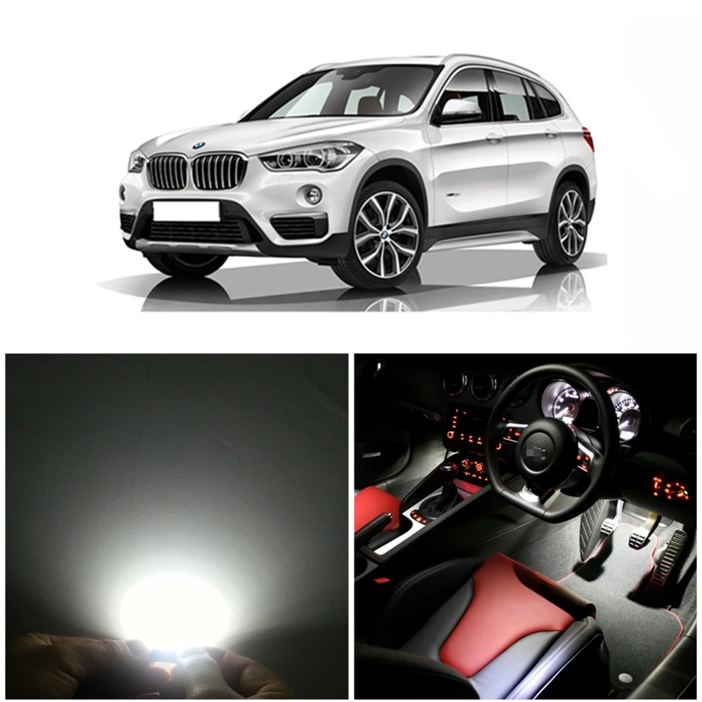 WLJH 13 шт. Canbus чистая безошибочная светодиодная Автомобильная фара ing light для BMW X1 E84