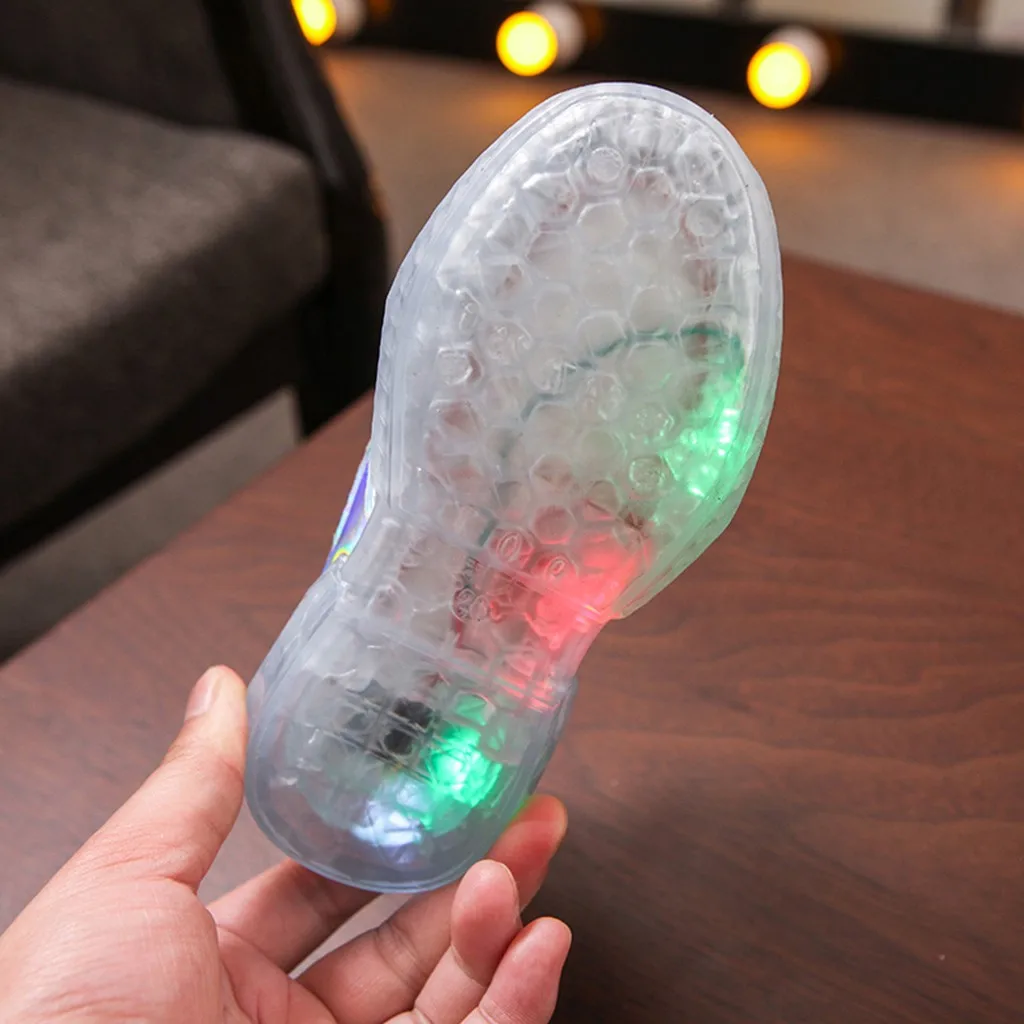 Обувь для маленьких девочек детская обувь со светодиодной подсветкой и