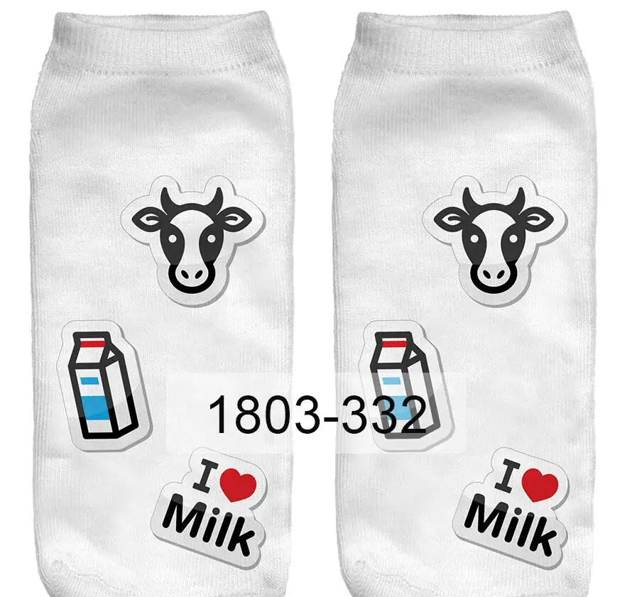 10 Pairs Lot/Pack women Socks slippers dital printing lovely funny cartoon animal lady and girl short woman sock | Женская одежда